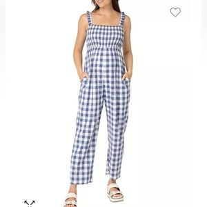 Nom Maternity Gingham Jumpsuit